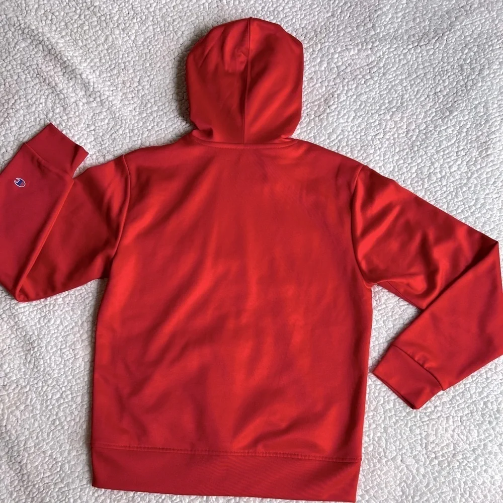 2/$15 CHAMPION Kids Jacket Unisex Red Hoodie 10-12 Fleece Authentic Athletic NEW